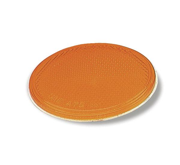 Grote 40063 - sealed 3" round stick-on reflector - yellow