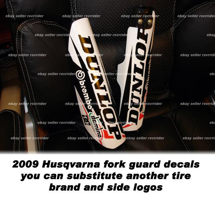 Fork guard decal sticker for 2009 2010 2011  husqvarna 510 450 smr te