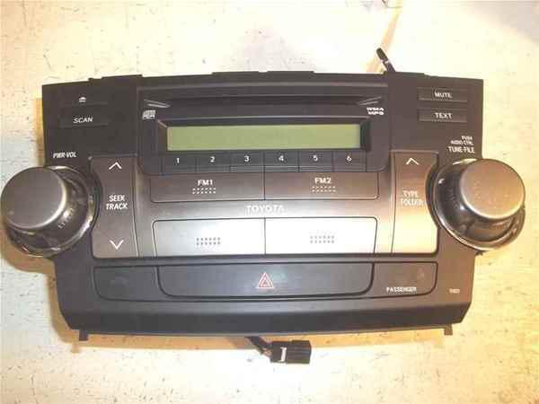 08 09 10 highlander oem cd mp3 player radio 51857 lkq