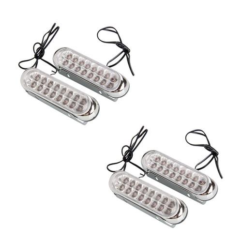 New 4 x car truck 16 led light 12v grille universal day fog driving bulb white