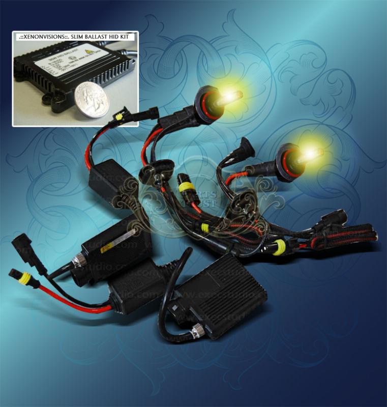 880/893/899 3000k yellow xenon slim hid fog lights driving lamps kit brand new