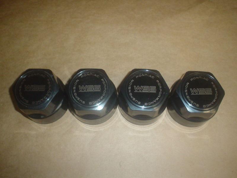 84-92 firebird trans am gta wheel center hub cap caps black gold ws6 x 4