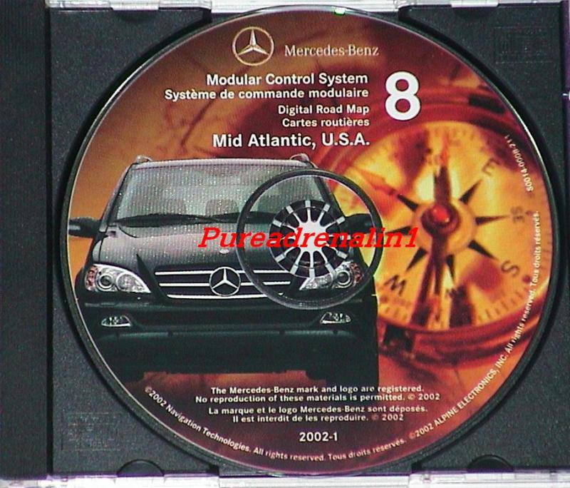 2000 01 02 mercedes ml320 ml430 ml500 ml55 amg navigation cd 8 mid atlantic