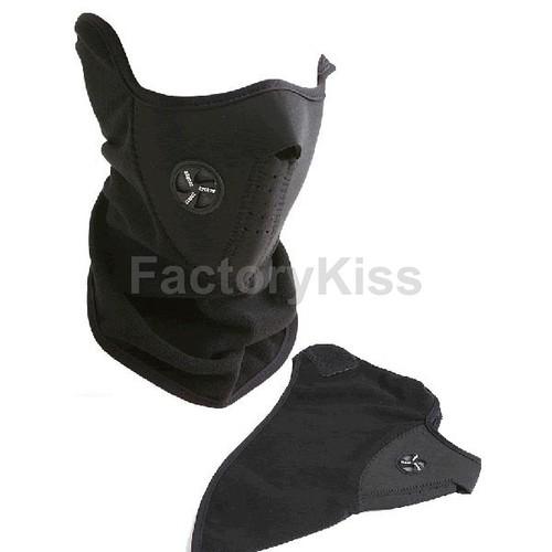 Gau ski snowboard motorcycle winter face mask neck black