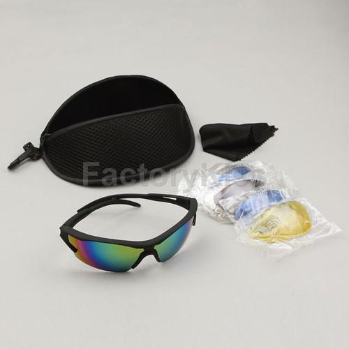 Gau five color detachable sport cycling motorcycle bike glasses sunglass set