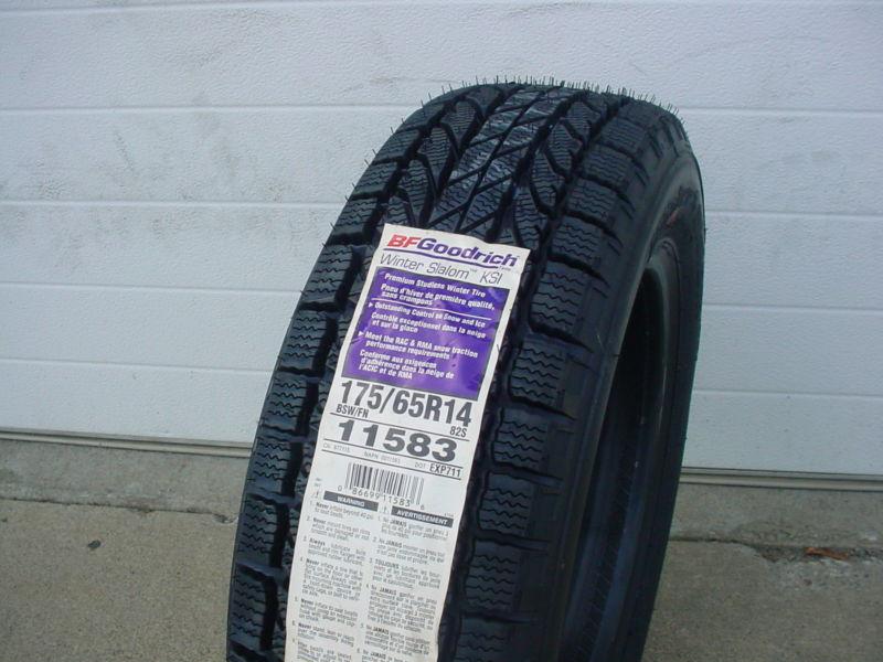 2 new  175 65 r 14 bfgoodrich winter slalom ksi brand new tire tires