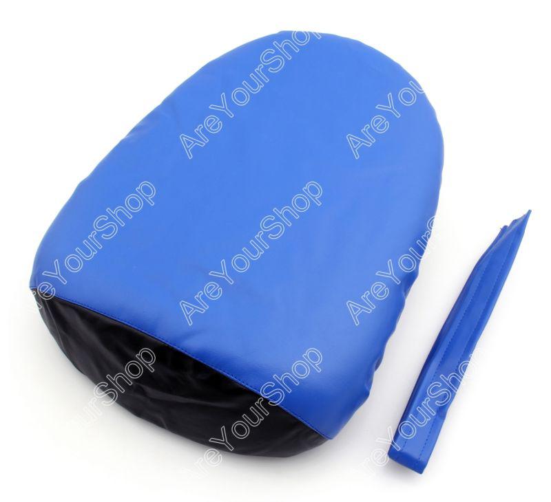 Rear pu leather seat cowl cover pillon suzuki gsxr 600/750 08-09 k8 blue