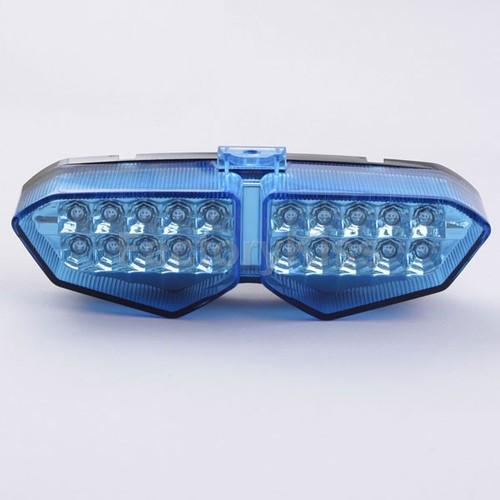 Gau new integrated led tail+turn light for yamaha r6 2003 2004 2005 blue