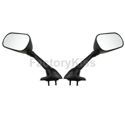 Gau left right motorcycle mirrors for yamaha yzf r6 01-02 black