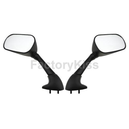 Gau left right motorcycle mirrors for yamaha yzf r1 00-01 black