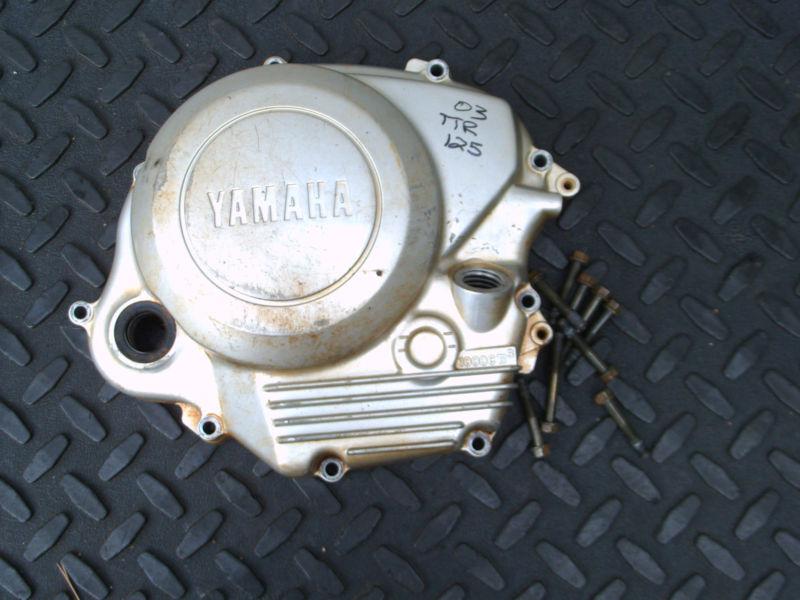 03 yamaha ttr125 ttr 125 clutch cover right side engine case