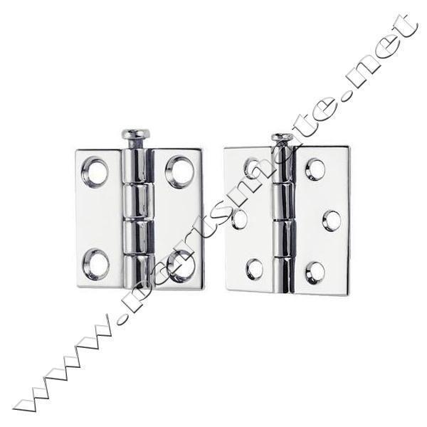 Perko 1293dp6chr butt hinges - removable pin / 2-1/2x2-1/2 rem p