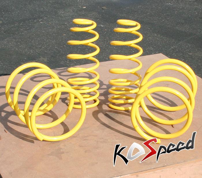 Dna yellow suspension lowering spring/springs 00-05 mit eclipse 3g 4g64 6g72 jdm