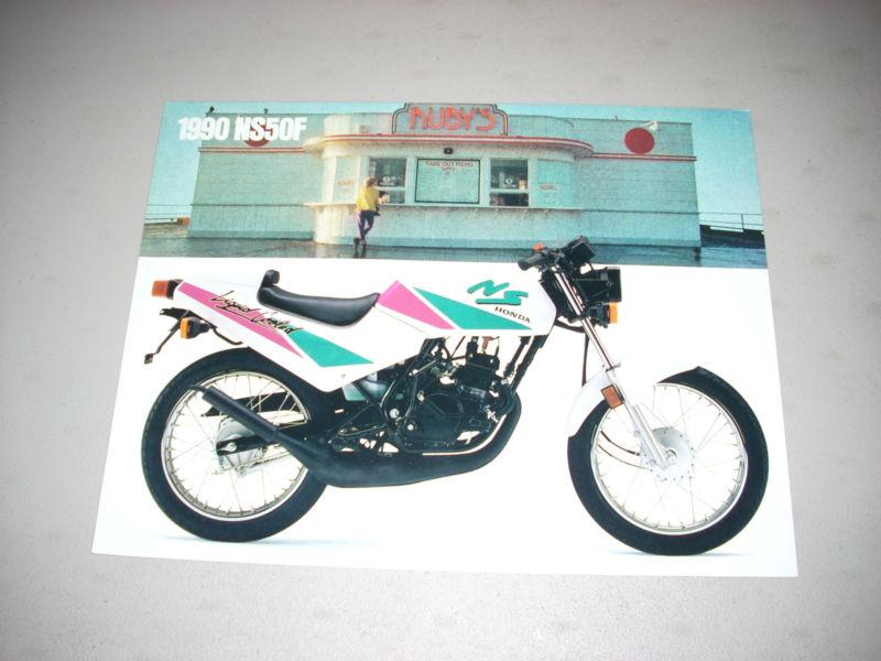 1990 honda ns50 ns50f factory brochure