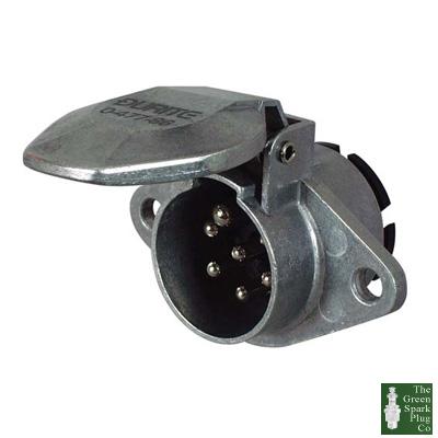 Durite - plug trailer 7 pin aluminium 24n bg1 - 0-477-86