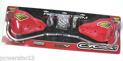 Cycra handguards pro-bend racer pack pair crm red 7/8" cr crf xr 125 250 450 new