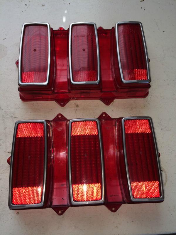 1969 mustang tail light lens - used, original