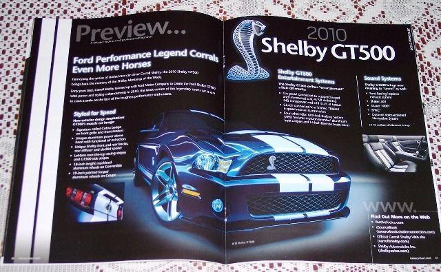 New 2010 ford mustang gt gt500 f150 raptor svt dealer only literature brochure!