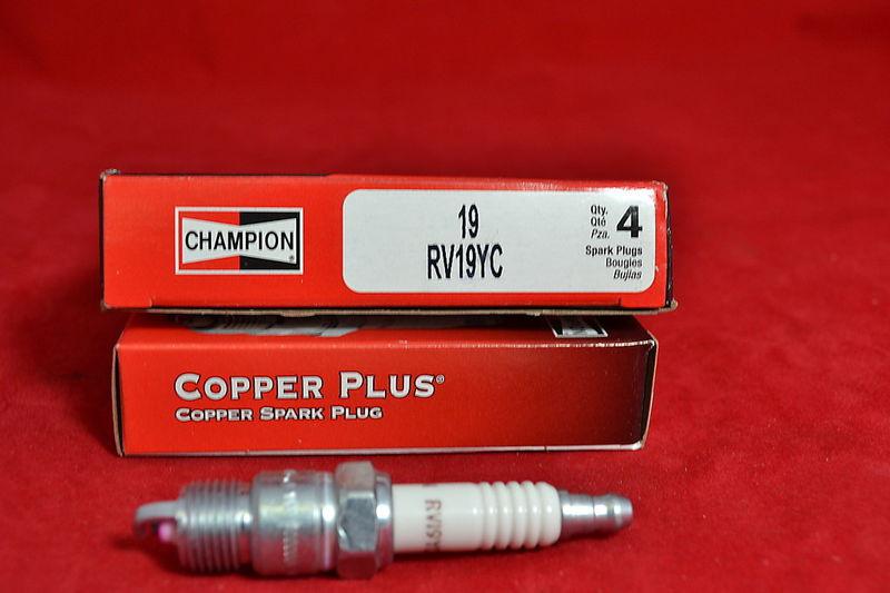 Champion spark plugs  copper plus 19  rv19yc  set/4