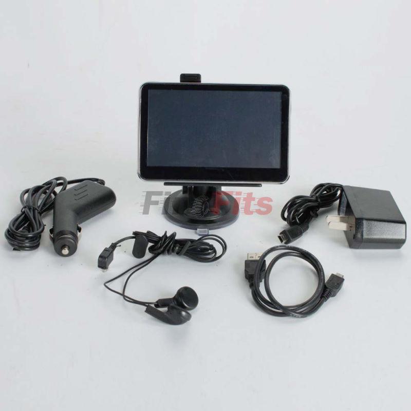 4gb 4.3"tft touch screen car gps navigator with silver edge 480 x 272