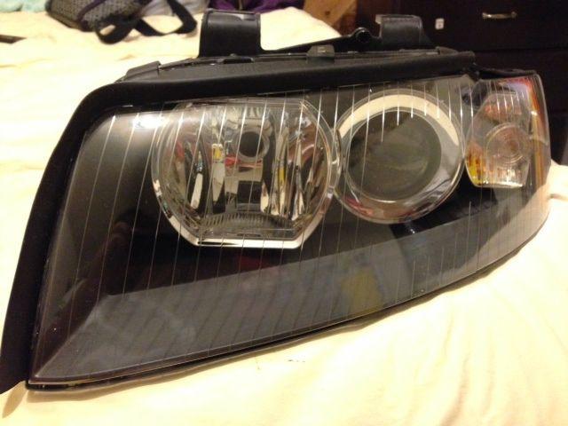 02-04 audi a4 oem xenon left headlight (new & complete)