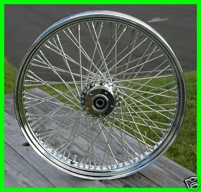 Dna chrome 21" x 3.5" 80 spoke front wheel 2000-2007 harley touring flhr flht