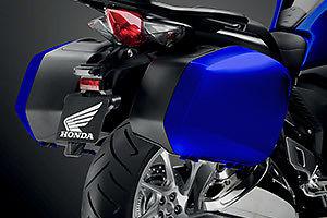 Honda vfr1200f candy tahitian blue hard saddlebags set 10 12 13