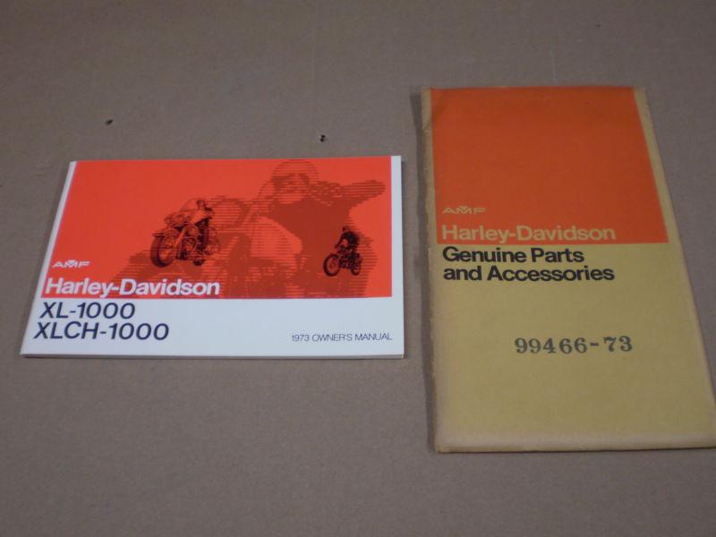 Nos 1973 sportster xlh, xlch owners manual