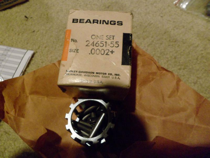 Harley-davidson sportster crankcase bearings #24651-55 nos