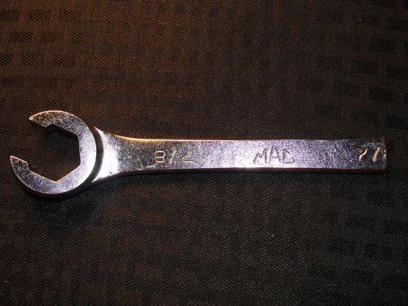 Mac tools 7/8"  open end flare nut line wrench cob 28 made in the usa