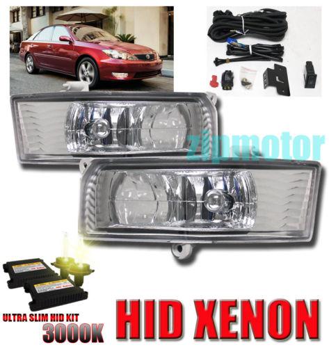 2005 2006 toyota camry jdm bumper fog light+switch+hid