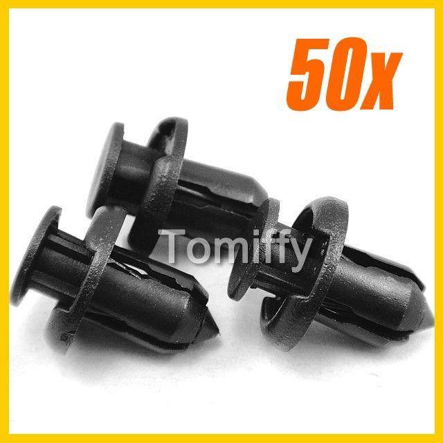 50x honda bumper clips fender retainer hood moulding side garnish grill fastener