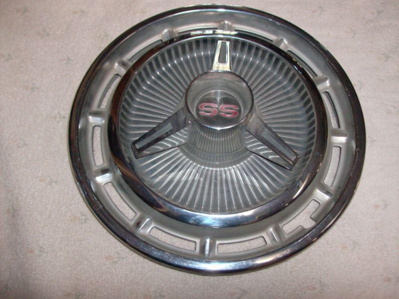 Chev hubcap  ss  14",  1960's