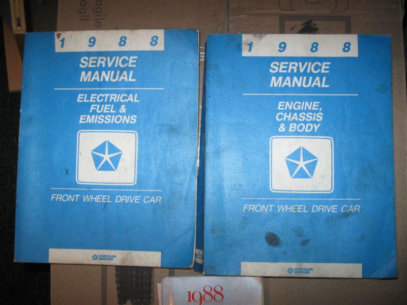 1988 dodge front wheel drive repair manuals