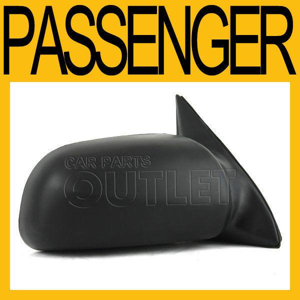 Base manual side mirror right for 89-94 hyundai sonata