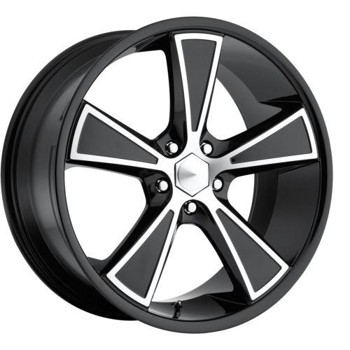 18x9.5 black ultra hustler (431) wheels 5x115 +20 chrysler 300 rwd