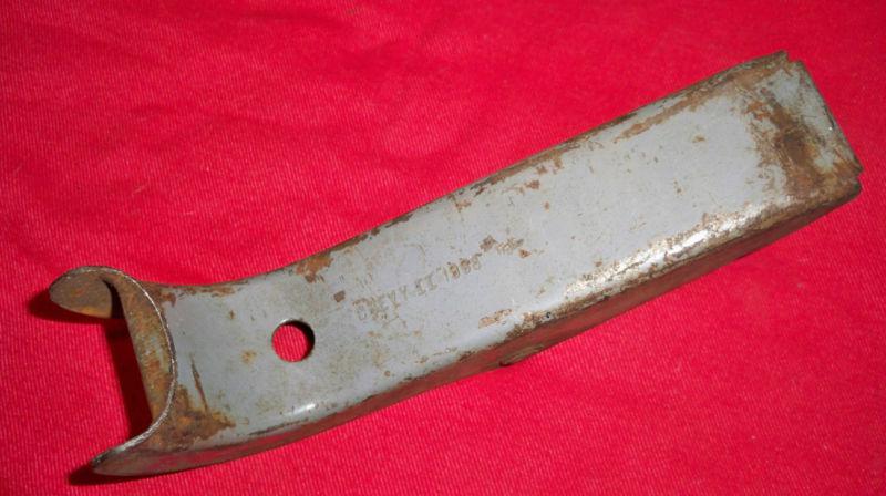 1968 chevy ii bumper rest for factory jack. original oem assembly line item