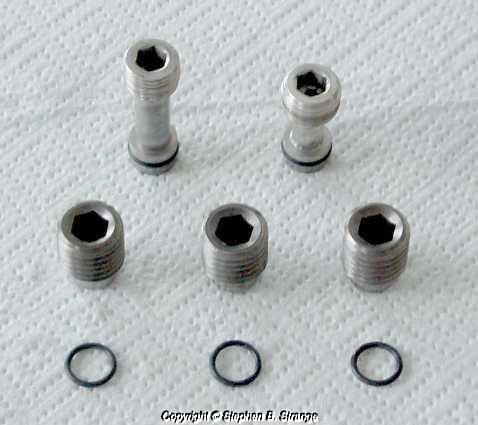 Boss 429 nascar oil restrictor galley plug set - ford holman-moody! 