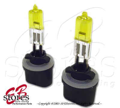 12v 37.5w 893 xenon gas hid foglight light bulbs 3000k 2pcs golden yellow 1pair