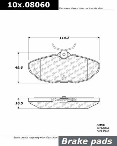 Centric 104.08060 brake pad or shoe, rear