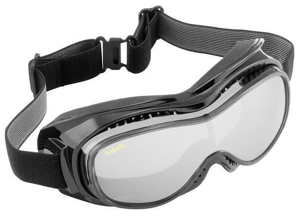 Pacific coast airfoil 9300 motorcycle goggles black/smoke silver lens