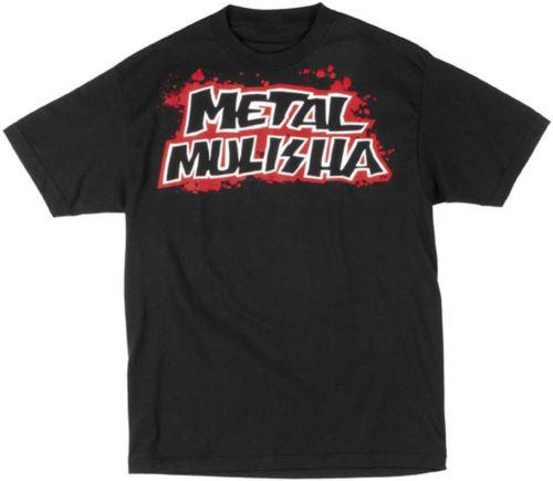 New msr metal mulisha bloodshed adult cotton tee/t-shirt, black, large/lg