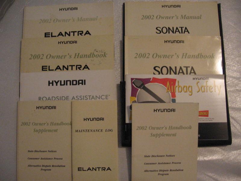 2002 hyundai sonata & elantra owner's manual