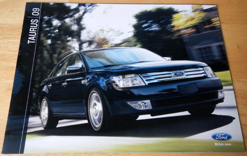 New 2009 ford taurus sales brochure