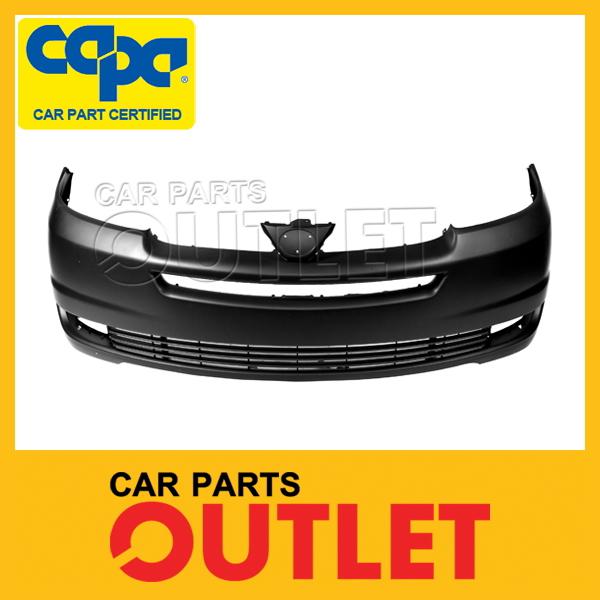 2004 2005 sienna xle front bumper cover capa primered wo park/radar ctrl sensors