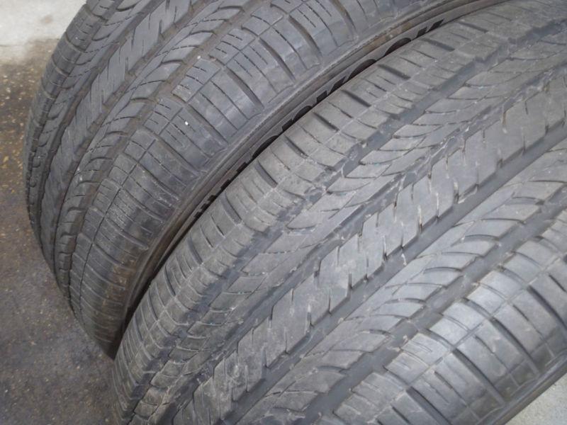 2 nice used tires 215-55-17 hankook optimo h426 94h tread 8/32