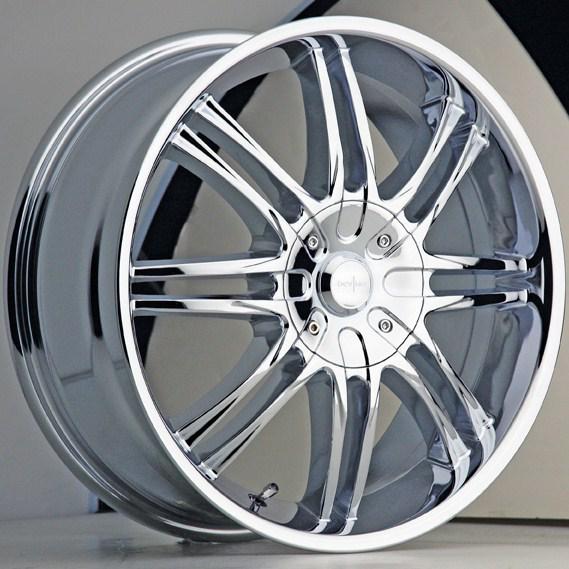 20" x 7.5" devino road concepts inizio chrome carolla stratus matrix wheels rims