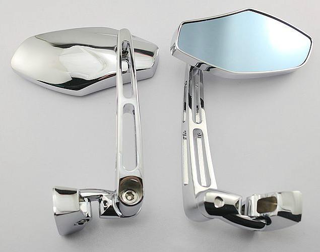 Chrome adjustable base mirrors for suzuki sv650s 99-09 ,suzuki sv1000s 03-07