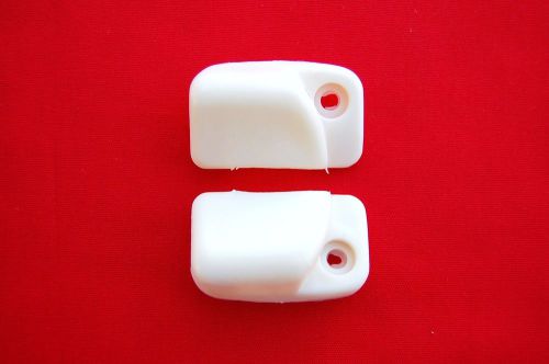 Vw new sun visor clips, pair, off-white, karmann ghia, bug, super beetle, type-3