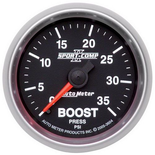 Auto meter 3604 sport-comp ii; mechanical boost gauge